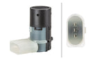 HELLA 6PX 358 141-251 Sensor, parking distance control - angled - 3-pin connector - Plugged