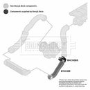 Borg & Beck Turbo Hose  - BTH1189 fits BMW E46 320D 98-05