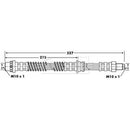 Borg & Beck Brake Hose  - BBH6843 fits Rover 75,MG ZT
