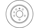 Disctech Brake Disc (Single) - Fits Hyundai, Opel - ABD2889 - Rear Axle
