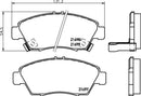 Mintex Brake Pad Set fits -Honda MDB1615 (also fits other vehicles)