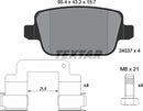 Ford Land Rover Volvo, Brake Pad Set - Textar 2453701