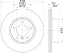 Mintex Brake Discs fits -BMW V320:5 MDC2351 (also fits other vehicles)