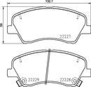 Mintex Brake Pad Set fits -Kia MDB4038 (also fits other vehicles)