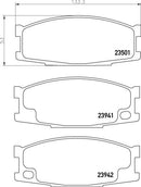 Mintex Brake Pad Set fits - MDB2028 (also fits other vehicles)