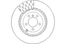 Disctech Brake Disc (Single) - Fits Honda, Land rover - ABD3138 - Rear Axle