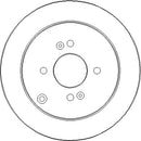Disctech Brake Disc (Single) - Fits Hyundai, Jeep - ABD2200 - Rear Axle