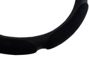 Leatherlook and Velour Turbo Steering Wheel Cover