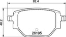 Mintex Brake Pad Set fits -Peugeot Vauxhall MDB3455 (also fits other vehicles)