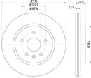Mintex Brake Discs fits -Chevrolet Opel Saab Vauxhall V280:5 MDC2191 (also fits other vehicles)