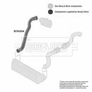 Borg & Beck Turbo Hose  - BTH1304 fits LR Discovery 2.7 V6 04-09