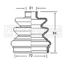 First Line CV Boot Kit  - FCB2694