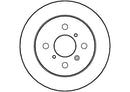 Disctech Brake Disc (Single) - Fits Daihatsu, Opel - ABD3540 - Rear Axle