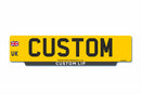 Standard Rear Travel Lipped Eco Number Plate 520 X 127