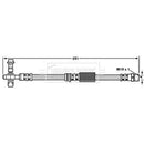 Borg & Beck Brake Hose  - BBH7746 fits VAG A3,Altea,Octavia,Golf,Eos