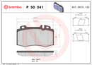 Brembo Brake Pad Set - P50041