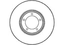 Disctech Brake Disc (Single) - Fits Citroën, Ldv - ABD2878 - Front Axle