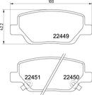 Mintex Brake Pad Set fits -Fiat MDB3994 (also fits other vehicles)