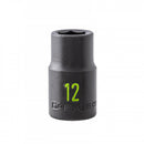Carlyle Hand Tools 1/2 Drive 12mm 6 point standard imp socket - CIS1212M