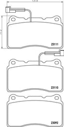 Mintex Brake Pad Set fits -Alfa Romeo Maserati Renault Volvo MDB1950 (also fits other vehicles)