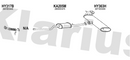 Klarius HY317B - Centre Pipe  - Fits Hyundai Tucson 1.6 T-GDi