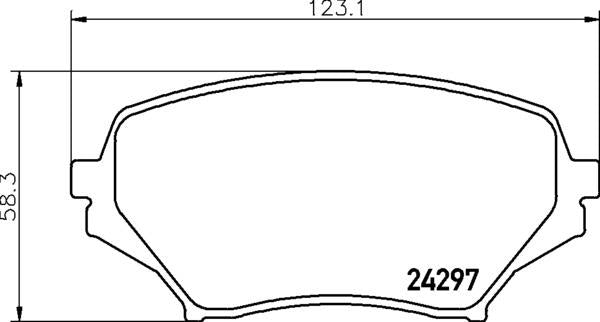 Mintex Brake Pad Set fits -Mazda MDB2771 (also fits other vehicles)