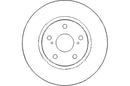 Disctech Brake Disc (Single) - Fits Hyundai, Lexus - ABD3011 - Front Axle