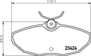 Mintex Brake Pad Set fits -Daimler Ford Usa Jaguar Lincoln MDB1983 (also fits other vehicles)