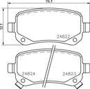 Mintex Brake Pad Set fits -Chrysler Dodge Fiat VW MDB3005 (also fits other vehicles)