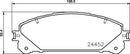 Mintex Brake Pad Set fits -Lexus Toyota MDB3114 (also fits other vehicles)
