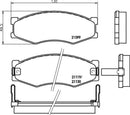 Mintex Brake Pad Set fits -Nissan MDB1280 (also fits other vehicles)