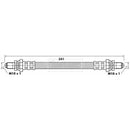 Borg & Beck Brake Hose  - BBH6153 fits Ford Fiesta 89-