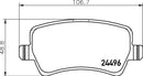 Mintex Brake Pad Set fits -Ford Land Rover Volvo MDB2863 (also fits other vehicles)
