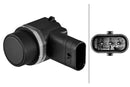 HELLA 6PX 358 270-631 Sensor, parking distance control - 3-pin connector - mounting