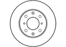 Disctech Brake Disc (Single) - Fits Honda, Renault - ABD2651 - Front Axle