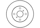 Disctech Brake Disc (Single) - Fits Toyota - ABD3465 - Front Axle