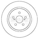 Borg & Beck Brake Disc Pair  - BBD5346 fits Lexus 1.8i CT200h 10-