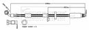 Borg & Beck Brake Hose  - BBH8793 fits 208 CA,CC  2012>
