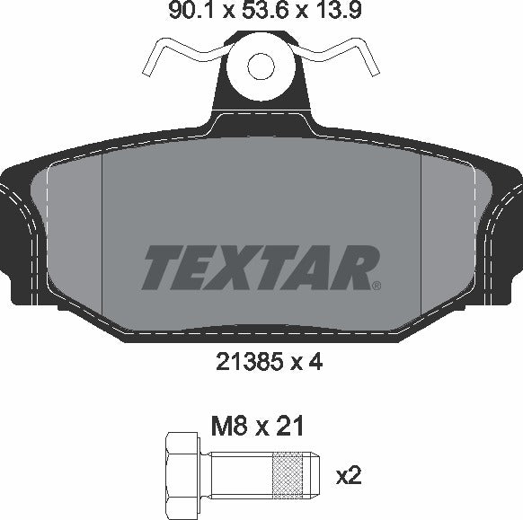 Textar Brake Pad Set - 2138501
