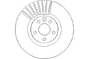 Disctech Brake Disc (Single) - Fits Suzuki, Volvo - ABD3351 - Front Axle
