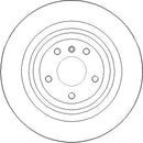 Disctech Brake Disc (Single) - Fits Mercedes-benz - ABD3972 - Rear Axle