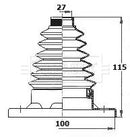 Borg & Beck Cv Joint Boot Kit  - BCB6134 fits VW Golf VI
