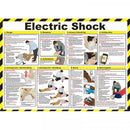 Safety First Aid Electric Shock Treatment Poster Guide - A601