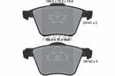 Volvo, Brake Pad Set - Textar 2414101