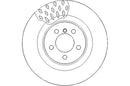 Disctech Brake Disc (Single) - Fits Land rover, Renault - ABD3094 - Front Axle