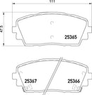 Mintex Brake Pad Set fits -Kia MDB3297 (also fits other vehicles)