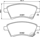 Mintex Brake Pad Set fits -Fiat Suzuki MDB2797 (also fits other vehicles)
