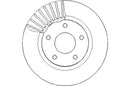 Disctech Brake Disc (Single) - Fits Nissan, Renault - ABD2620 - Front Axle