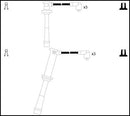 Lucas Ignition Lead Set - LUC4623
