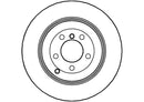 Disctech Brake Disc (Single) - Fits Honda, Land rover - ABD2930 - Rear Axle